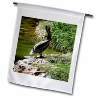 3Drose pelican - градинско знаме, от