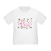 Cafepress - Im The Big Sister Dots тениска - сладка тениска за малко дете, памук