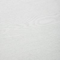 Leisuremod Rossmore средата на века модерна овална масичка за кафе с бяла прахообразна стоманена рамка, mdf дърво с пепел фурнир топ съвременен акцент масичка за хол и спалня