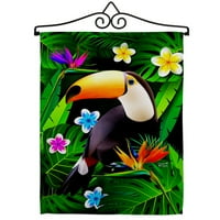 Toucan Garden Flag Set птици x18. Двустранно банер на двора