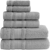 Qute Home Spa & Hotel кърпи за кърпи, кърпи за баня, кърпи за ръце и кърпа - сиво