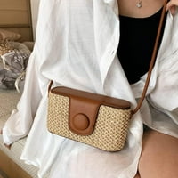 Dabuliu Straw Hobo Bag за жени изтъкани рамо кръстосани чанти чанта чанта bo портмоне малки тоти за плаж