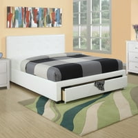 Мебели за спалня бяло съхранение под лег