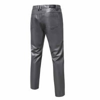Мъжки панталони еластичен просвет на талията Мъжки пънк ретро готически тънки приспособления за ежедневни пантала