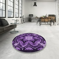 Ahgly Company вътрешен правоъгълник с шарени тирийски лилави килими, 2 '3'