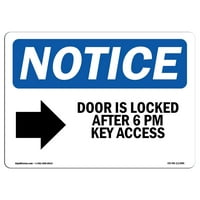 Забележителни знаци - Вратата е заключена след знака на ключовете на PM със символ