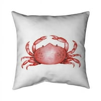 Започнете домашен декор 5541-1818-in in. Crab-Double Side Print Print Indoor Plows