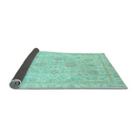 Ahgly Company вътрешен правоъгълник Ориентал светлосини традиционни килими, 5 '7'