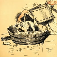 Ден на кучетата за баня от печат от Сесил Алдин