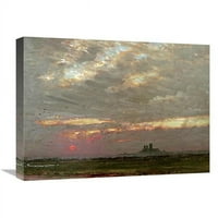 в. Катедралата Линкълн в Sunset Art Print - Алберт Гудуин