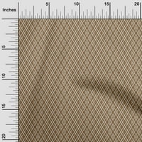OneOone Cotton Poplin Brown Fabric Fabric Геометричен шивашки материал за печат на тъкан край двора