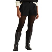 $ Ralph Lauren Womens High-Rise плисирани къси панталони Черни размер 6