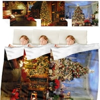 Elbourn Коледа червено хвърляне Одеялото Елегантно комфортно луксозно хвърляне Одеяла Рудено фланелно плюшено одеяло от микрофибърни одеяла кралица размер за диван?