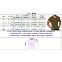 Големи тениски за мъже мъже модна тениска тренировка мускулни ризи v шия солиден цвят тениска отгоре