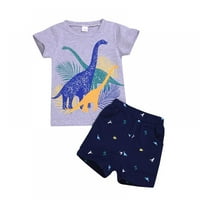 Toddler Boy Clothes Dinosaur Summer Short Leade Thrist and Shorts Детско облекло комплект 2- години