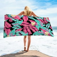 75x плажна кърпа Изсвиване микрофибър плажна кърпа супер лека цветна кърпа за баня пясъчно одеяло за плаж с многоцелева кърпа за пътуващ басейн