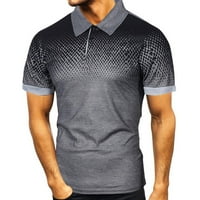 Мъжки късо ръкав поло риза за печат редовно голф тенис тенис небрежен външен моден риза върхове върхове