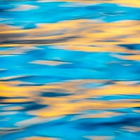 Сини и златни отражения на държавата на щата Вашингтон от канал Hood от галерията на Jaynes