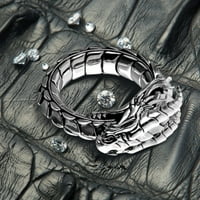Wefuesd Dragon Ring, легендарен пръстен, пръстен Nidhogg, диамантен пръстен, подарък, грахово форма, грахов пръстен, диамантен пръстен, голям диамантен пръстен, пръстен с шпако
