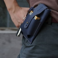 Кожен мобилен телефон колан торбичка мини чанта за талия винтидж стил колан за портмоне за пътуване туризъм на открито употреба на открито