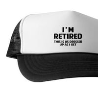 Cafepress - Аз съм пенсиониран - Уникална шапка на камиони, класическа бейзболна шапка