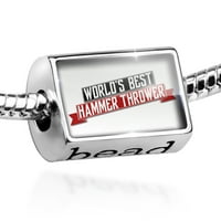 Bead Worlds Best Hammer Thrower Charm пасва на всички европейски гривни