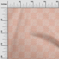 OneOone памучен копринен плат Геометричен блок печат шиене на тъкани Bty Wide