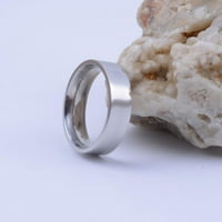 zttd мода прост гладък пръстен от неръждаема стомана плосък пръстен титаниев стоманен пръстен широк