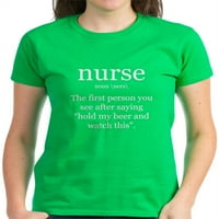 Тениска за дефиниция на медицинска сестра - тъмна тениска на жените