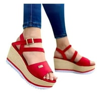 Giligiliso Sandals Жените нови клинови сандали дебели подметка на платформата Каишка за женски обувки продажби