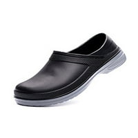 Unise Kitchen Chef Shoes Slip on Work Oil Proof Confort Flats Mens Overshoes Водоустойчиви леки черни жени