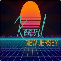 Kenvil New Jersey Vinyl Decal Stiker Retro Neon Design
