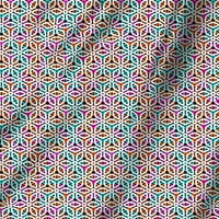 Геометричен отпечатък от памучна тъкан за квилинг шиене Направи си сам занаятчий