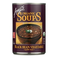 Супата на Amy's Black Bean Зеленчуково органично 12-14. Унция