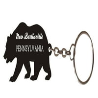 Ню Берлинвил Пенсилвания сувенирен метален мечка ключодържател