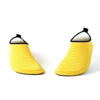 Wazshop Unise Water Shoes дишащ бос подхлъзване на аква чорапи Атлетични бързи сухи обувки за плуване Женски мъжки плоски комфорт анти-плъзгане черно 7-7.5