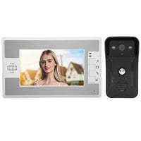 Video Intercom Monitor, Color TFT LCD Electronic Lock Control Rainproof Video Door Телефон за домашна сигурност US Plug