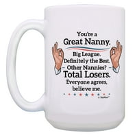 Thiswear Funny Mothers Day Mug сте страхотна бавачка всички се съгласяват повярвайте ми 15oz чаша за кафе