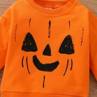 6m-3t Toddler Baby Girl Boy Long Loneve Pumpkin Print Pullower Sweatshirt Tops Halloween тоалети