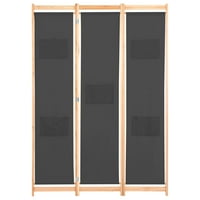 Suzicca 3-Panel Room Divider Grey 47.2 x66.9 x1.6 плат