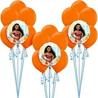 Moana Balloon доставя с оранжеви късни балони плюс моана фолио балони