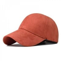 Памучен реколта бейзболна шапка твърд цвят ежедневен велур пик капачка за работещи тренировки регулируема спортна шапка за мъже жени