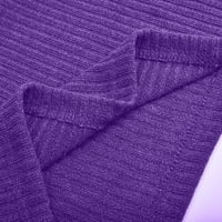 Honeeladyy Sales Online Зимни топли пуловери за жени Turtleneck Crewneck плета пуловер върхове солиден цвят свободен дълъг ръкав блуза