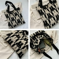Dabuliu сладък заек тотална чанта за жени модерна чанта за рамо голяма плетена чанта с чанта с чанта