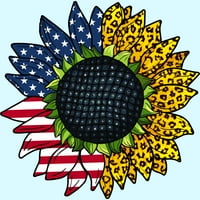 Американски слънчогледови леопардови момчета Черен графичен тройник - Дизайн от хора l
