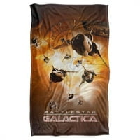 в. BSG New & Dog Fight Silky Touch Blanket, бяло