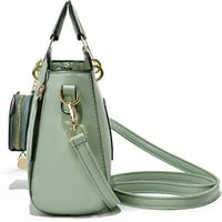 Чанти жени pu кожени чанти Дами ръчни чанти по чанта за рамо на рамото-зелени