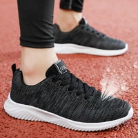 Aayomet Fashion Sneakers Men Soft Mesh Bottom Sport Fashion Shoes Breathable Lace-Up Небрежни мъже, бели 8.5