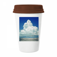 Ocean Sky Water Science Nature Picture Coffee Prishing Glass Грънчарство Cerac Cup капак