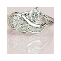 Wozhidaoke пръстени за жени Циркон диамант пръстени Европейски и американски модни ангелски диамантен пръстен бижута подаръци за рожден ден за жени